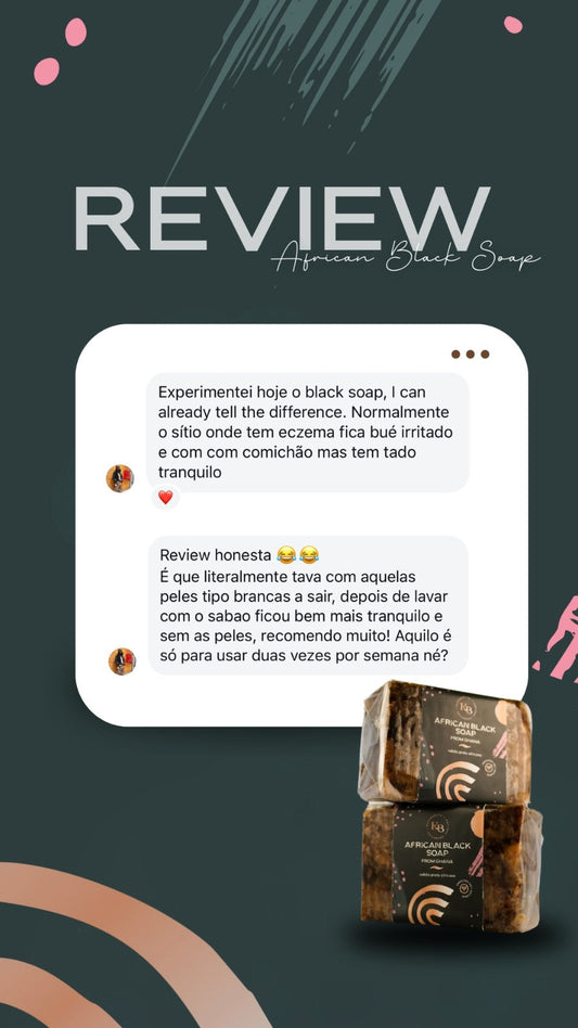 Some Reviews about our African Black Soap from Ghana